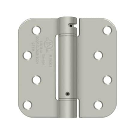 Patioplus Left Hand Square Spring Hinge, Brushed Nickel PA3239976